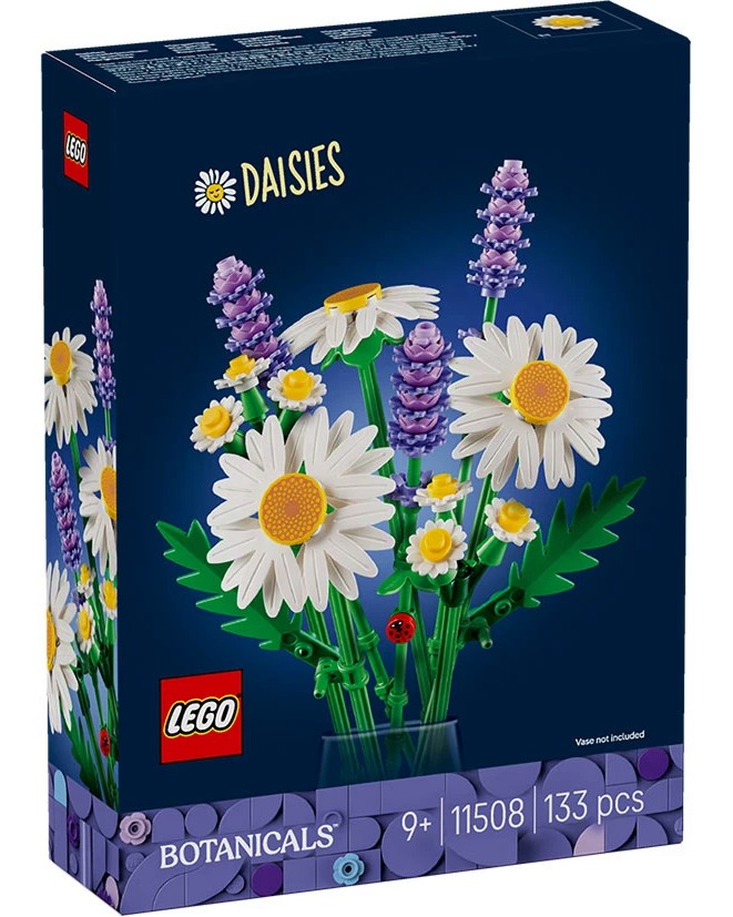 LEGO Icons Botanical - Маргаритки LEGO Icons Botanical - Маргаритки - Детски конструктор - играчка