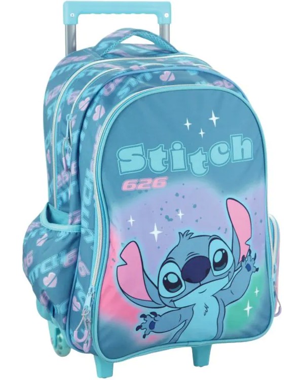 Ученическа раница с колелца Ученическа раница с колелца - На тема Stitch - раница