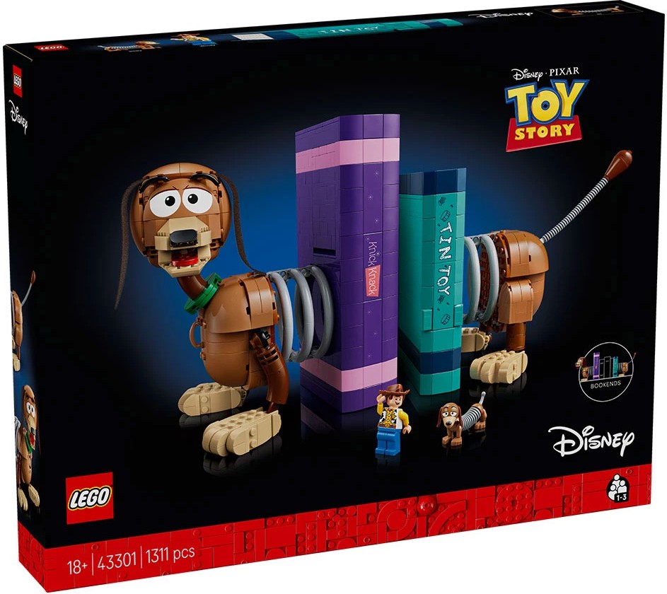 LEGO Disney - Подпори за книги с кучето Слинки LEGO Disney - Подпори за книги с кучето Слинки - Конструктор - играчка