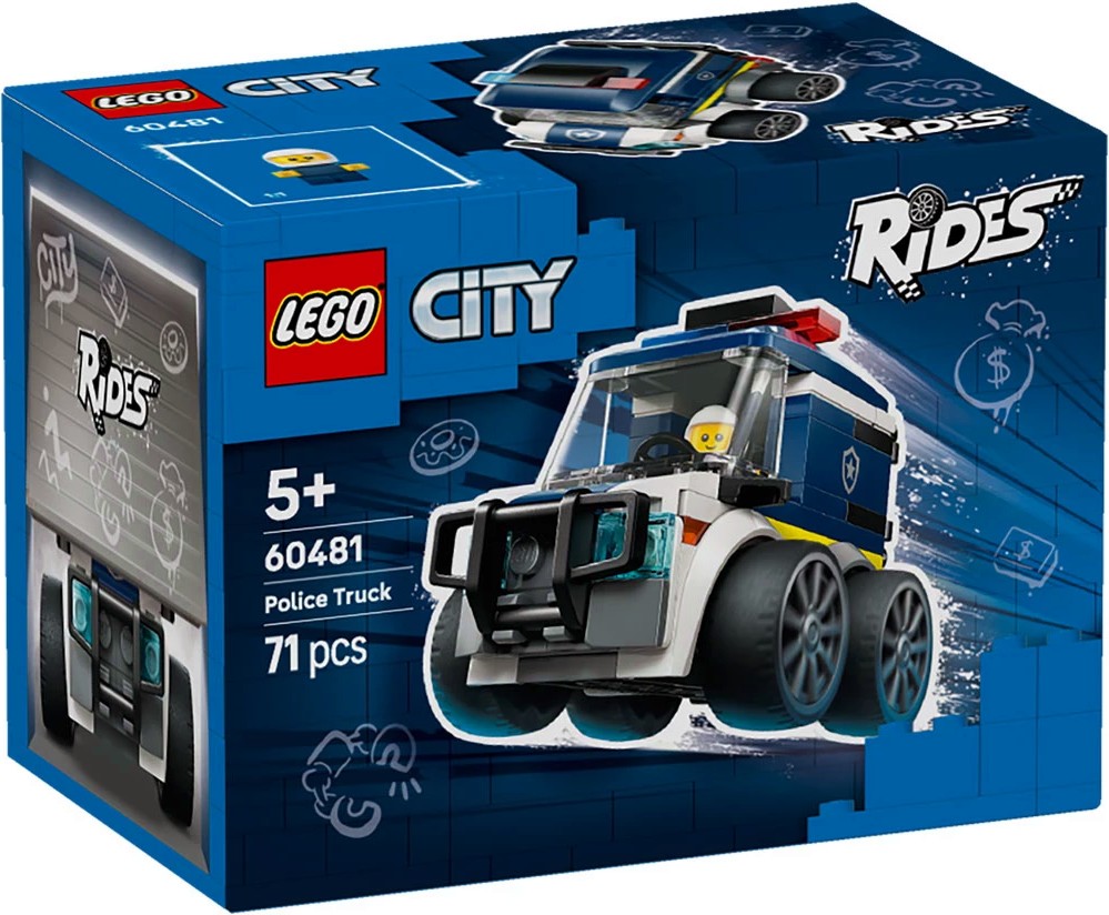 LEGO City - Возила: Полицейски камион LEGO City - Возила: Полицейски камион - Детски конструктор - играчка