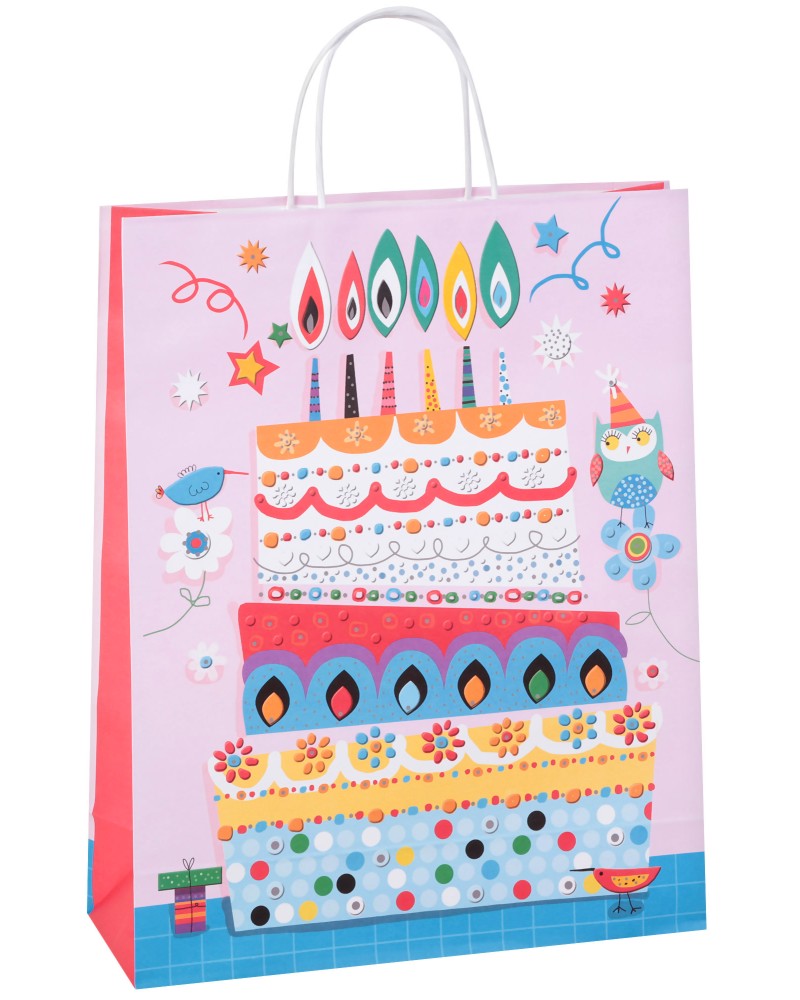 Подаръчна торбичка Торта - Unic Art Подаръчна торбичка Торта - Unic Art - С размери 31 / 39 / 12 cm - продукт