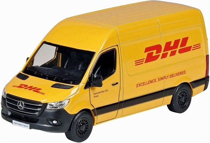   Mercedes Benz Sprinter DHL - Goki -      pull-back  - 