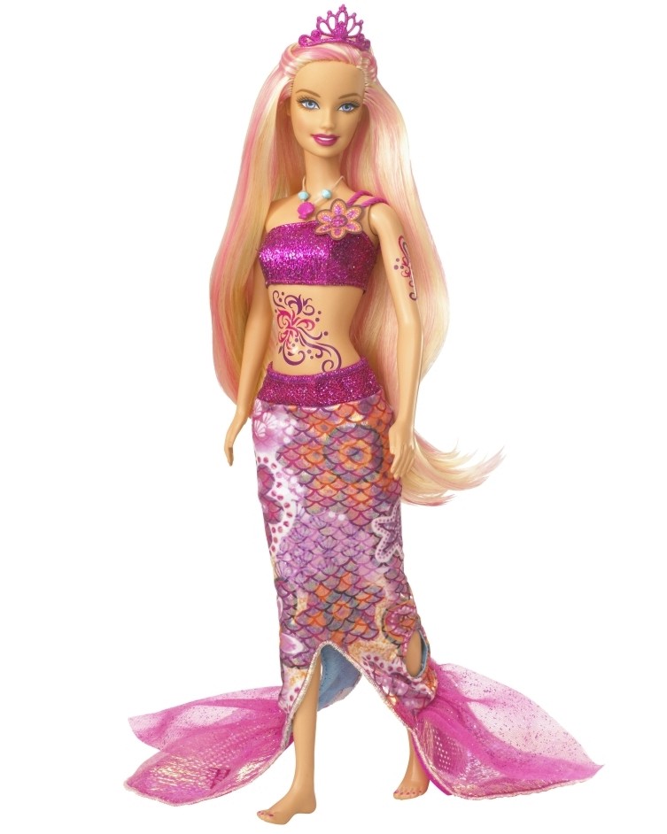 Барби: Мерлия малката русалка Барби: Мерлия малката русалка - Кукла от серията "Barbie - Морска сирена" - играчка