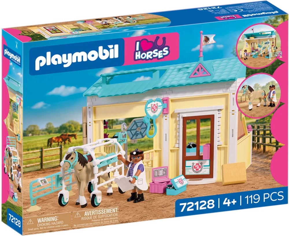 Playmobil I Love Horses - Ветеринарна клиника за коне Playmobil I Love Horses - Ветеринарна клиника за коне - играчка