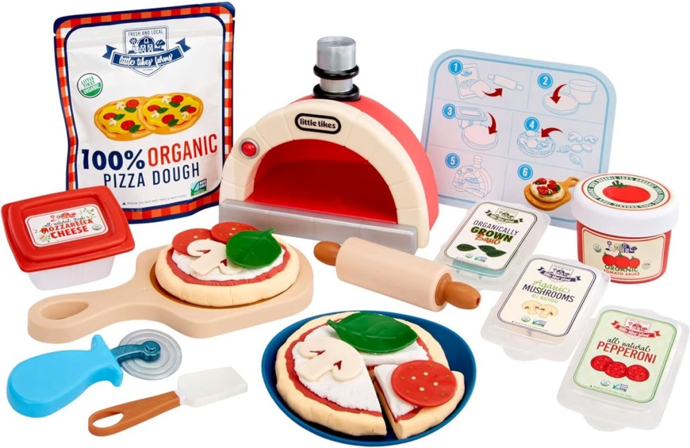 Комплект за приготвяне на пица Creative Chefs - Little Tikes Комплект за приготвяне на пица Creative Chefs - Little Tikes - играчка