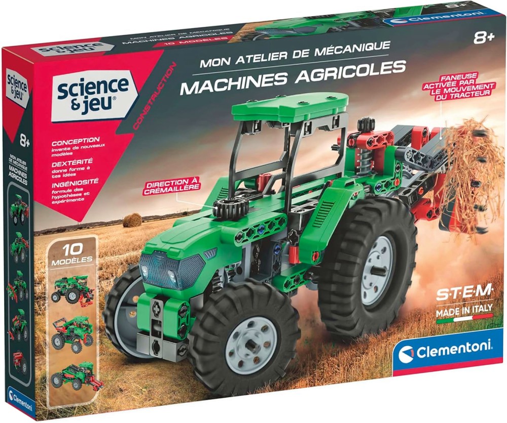 Конструктор Трактор - Clementoni Конструктор Трактор - Clementoni - Образователен комплект от серията Science - образователен комплект