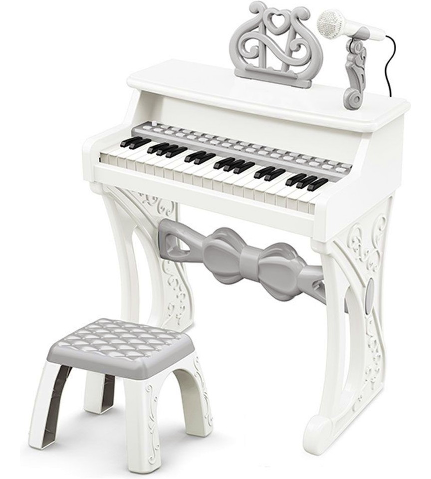 Детско пиано с микрофон и стол - Ocie Детско пиано с микрофон и стол - Ocie - играчка