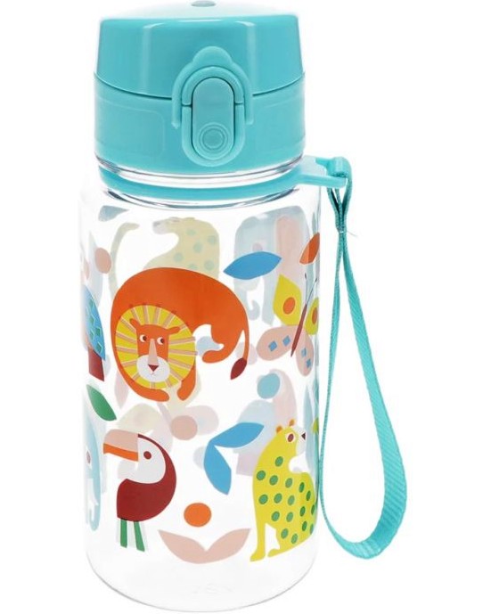 Детско шише за вода Диви чудеса - Rex London Детско шише за вода Диви чудеса - Rex London - С вместимост 450 ml - детска бутилка