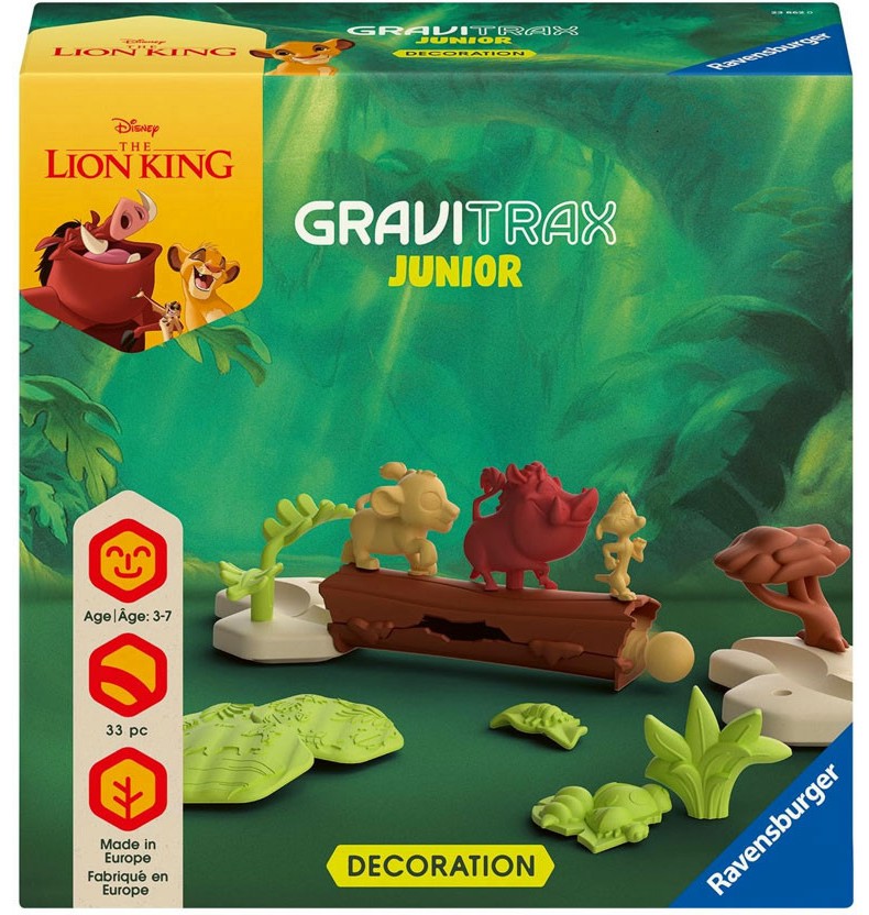 Елементи за писта Цар Лъв - Ravensburger Елементи за писта Цар Лъв - Ravensburger - Допълнение от серията Gravitrax - играчка