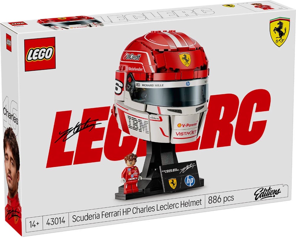LEGO Editions - Каска на Чарлз Льоклер от Scuderia Ferrari HP LEGO Editions - Каска на Чарлз Льоклер от Scuderia Ferrari HP - Детски конструктор - играчка