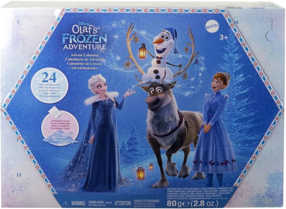 Коледен календар Замръзналото кралство - Mattel Коледен календар Замръзналото кралство - Mattel - На тема Замръзналото кралство - играчка