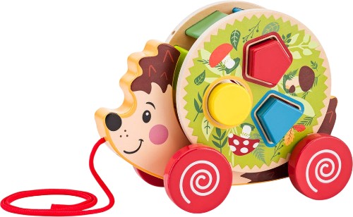 Дървена играчка за дърпане и сортер - Woodyland Дървена играчка за дърпане и сортер - Woodyland - играчка