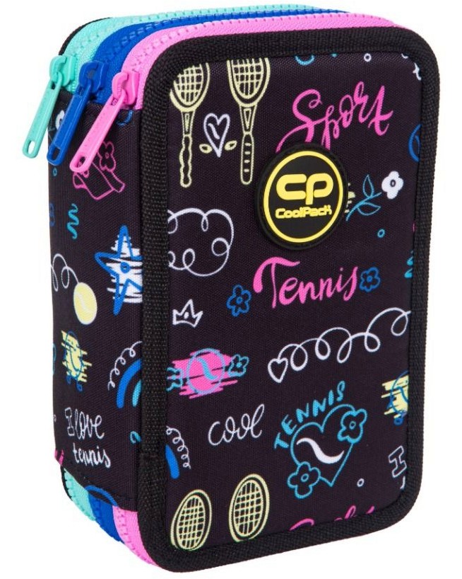 Несесер с ученически пособия Jumper 3 - Cool Pack Несесер с ученически пособия Jumper 3 - Cool Pack - С 3 отделения от серията Tennis Star - несесер