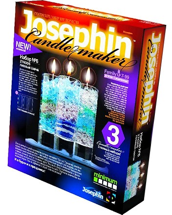 Създай сам 3 декоративни свещи Josephin - Комплект 6 Създай сам 3 декоративни свещи Josephin - Комплект 6 - Творчески комплект от серията Candlemaker - творчески комплект