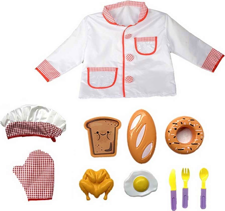 Комплект за малкият готвач с престилка - Ocie Комплект за малкият готвач с престилка - Ocie - играчка