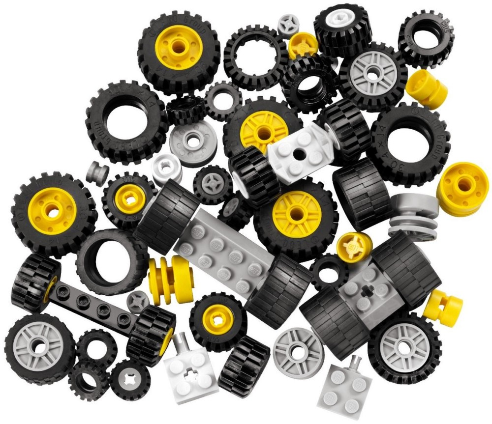 Гуми за конструктори LEGO Гуми за конструктори LEGO - Части за конструктори от серията "System" - играчка