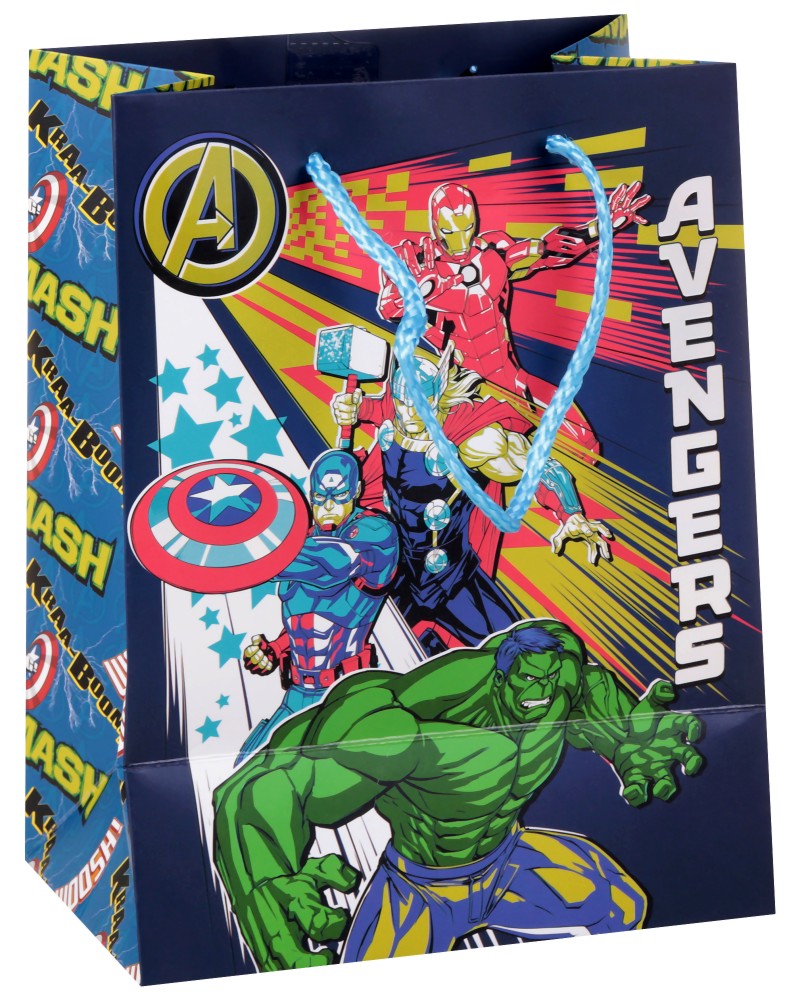 Подаръчна торбичка Отмъстителите - Unic Art Подаръчна торбичка Отмъстителите - Unic Art - С размери 18 / 23 / 11 cm на тема Отмъстителите - продукт
