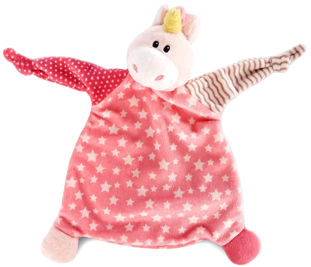 Кърпа за гушкане Еднорог - NICI Кърпа за гушкане Еднорог - NICI - От серията My first NICI - играчка
