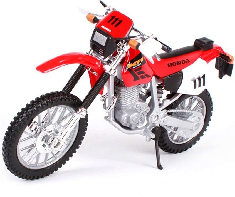 Метален мотор Honda XR 400R - Maisto Tech Метален мотор Honda XR 400R - Maisto Tech - С мащаб 1:18, от серията 2 Wheelers - играчка