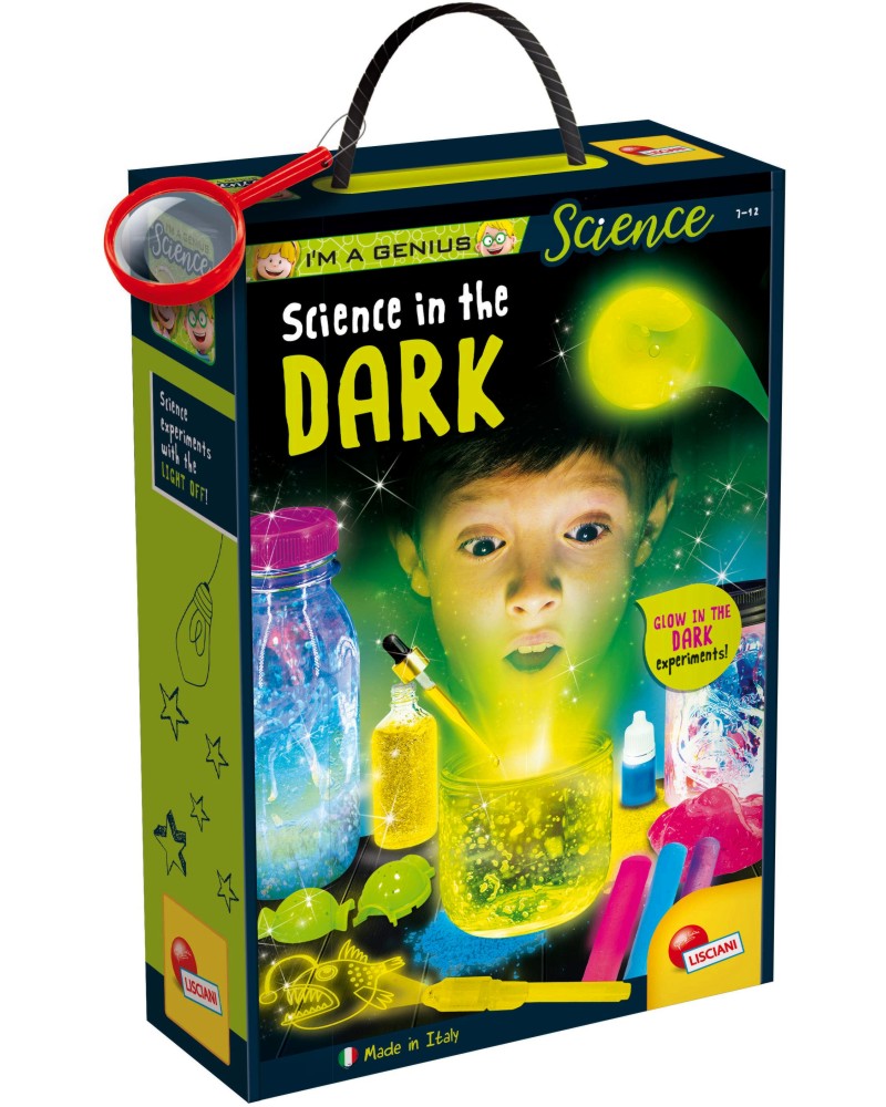 Наука в тъмното Lisciani Giochi Наука в тъмното Lisciani Giochi - От серията I am a Genius - играчка