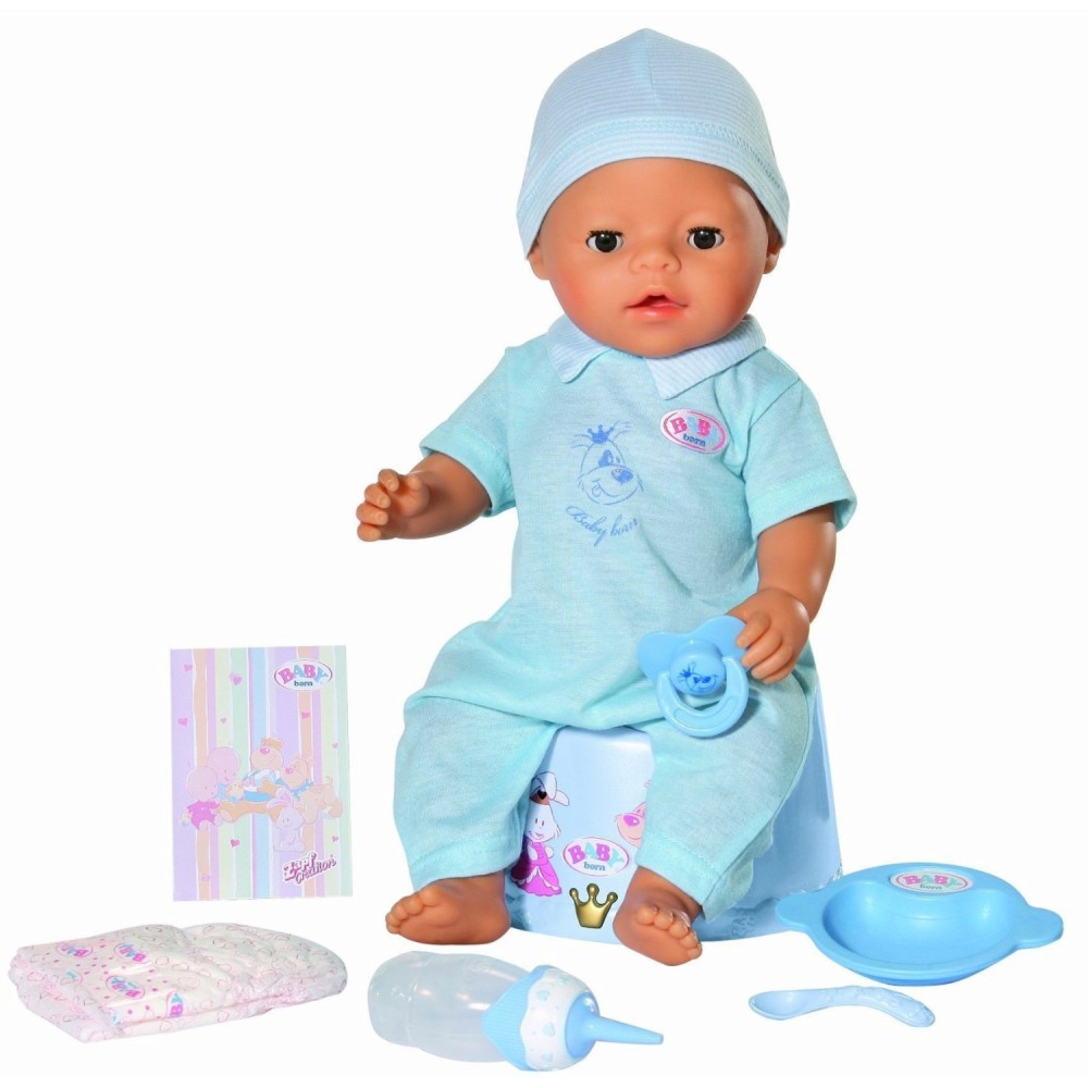 Бейби Борн - Момченце Бейби Борн - Момченце - Интерактивна кукла с аксесоари от серията "Baby Born" - играчка