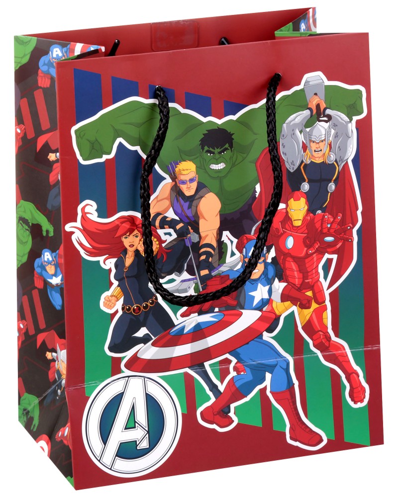Подаръчна торбичка Отмъстителите - Unic Art Подаръчна торбичка Отмъстителите - Unic Art - С размери 18 / 23 / 11 cm на тема Отмъстителите - продукт