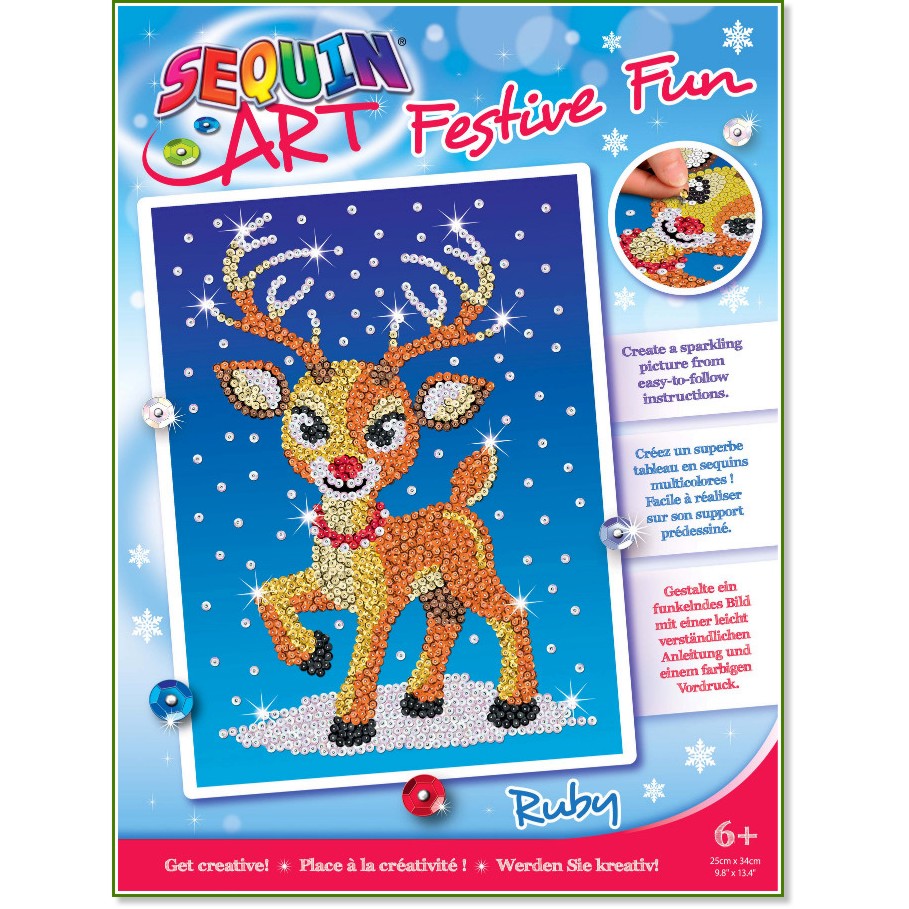    Sequin Art -   -     Festive Fun -  