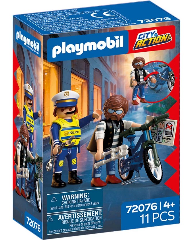 Playmobil City Action - Кражба на велосипед Playmobil City Action - Кражба на велосипед - играчка