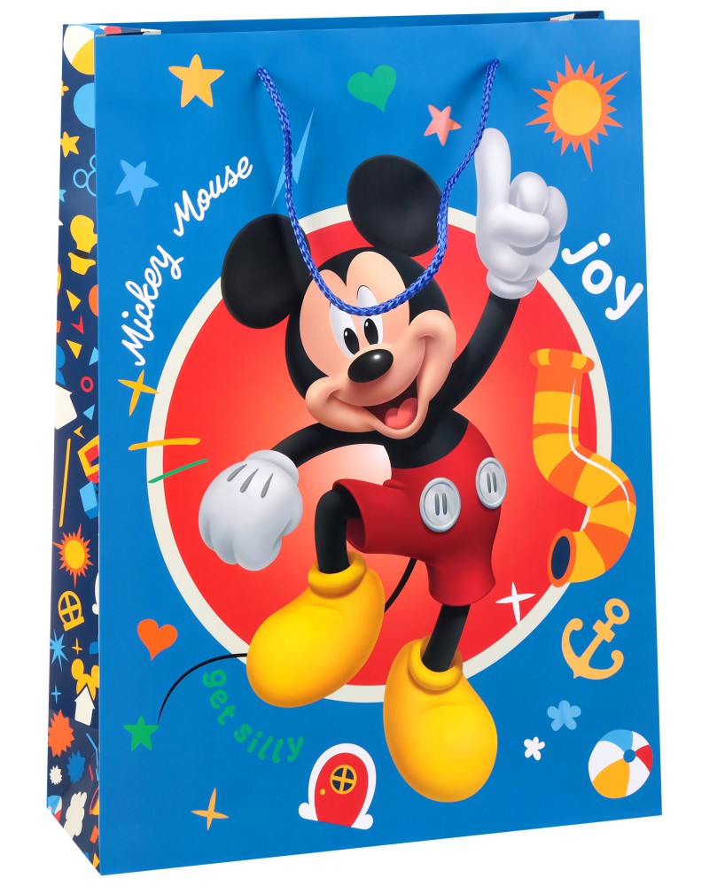 Подаръчна торбичка Мики Маус - Unic Art Подаръчна торбичка Мики Маус - Unic Art - С размери 33 / 45 / 12 cm на тема Мики Маус и приятели - продукт