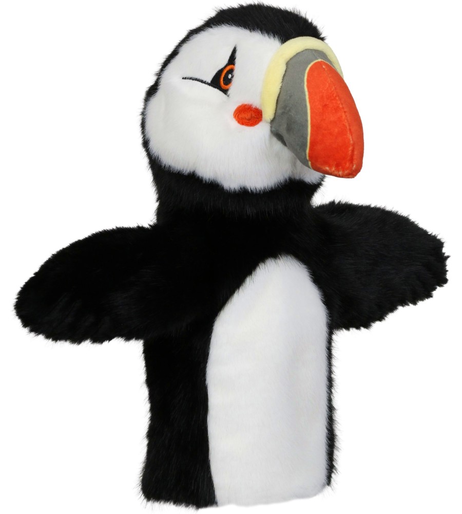 Кукла за театър Пуфин - The Puppet Company Кукла за театър Пуфин - The Puppet Company - От серията Eco Animal Puppet Buddies - кукла