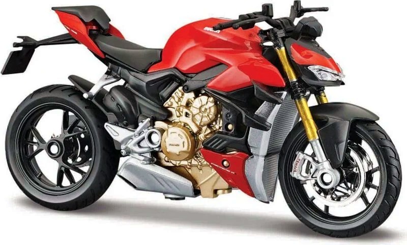 Метален мотор Ducati Streetfighter V4 S - Maisto Tech Метален мотор Ducati Streetfighter V4 S - Maisto Tech - С мащаб 1:18, от серията 2 Wheelers - играчка