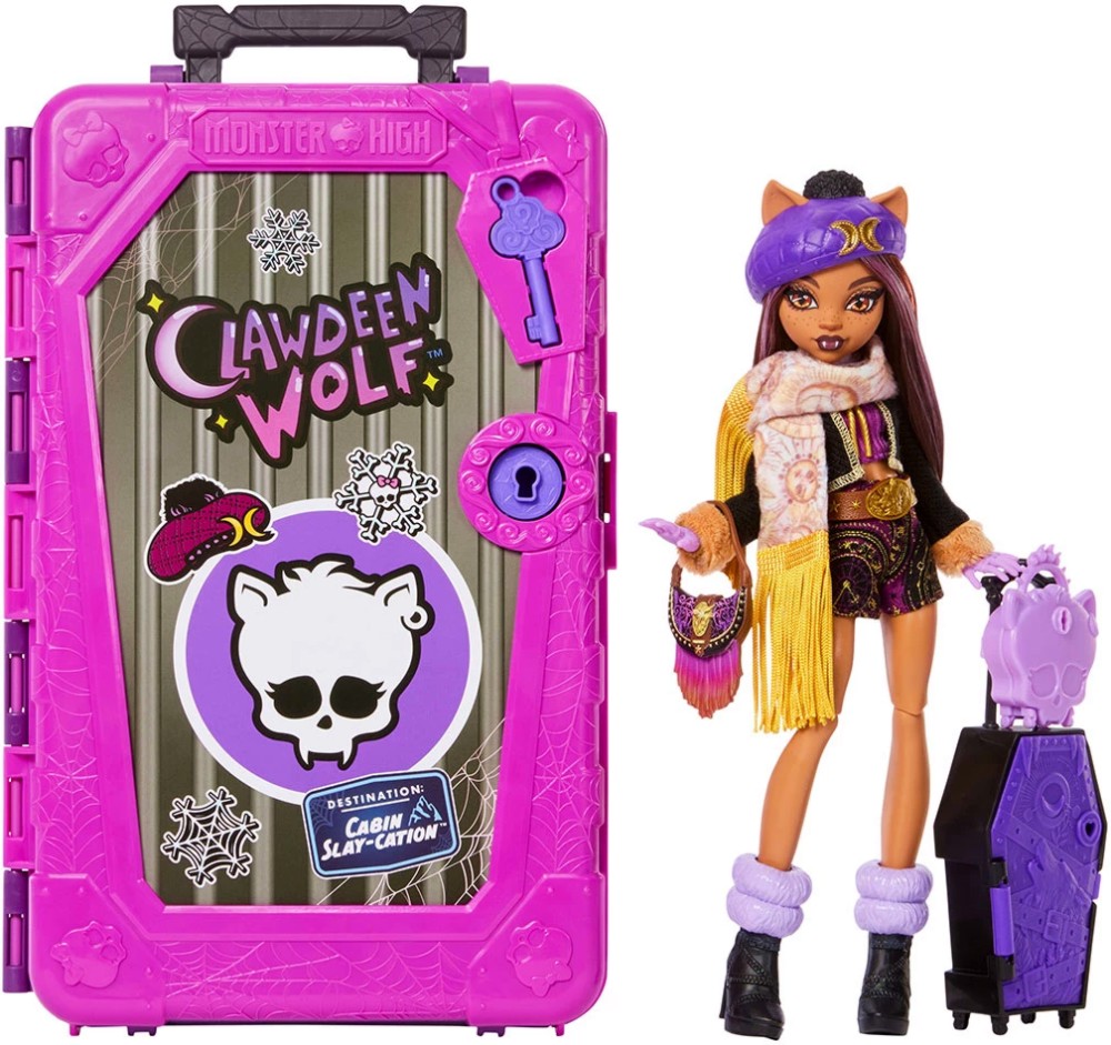 Кукла Клодийн Улф с куфар - Mattel Кукла Клодийн Улф с куфар - Mattel - На тема Monster High - кукла