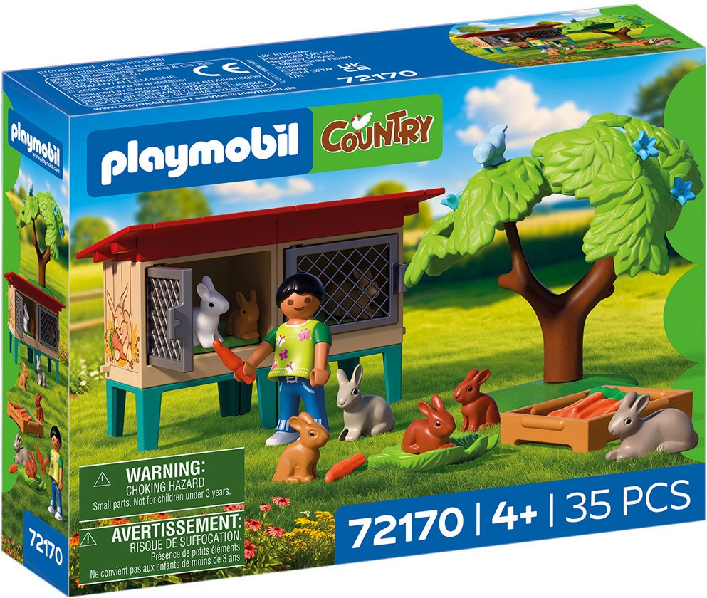 Playmobil Country - Зайчарник във ферма Playmobil Country - Зайчарник във ферма - играчка