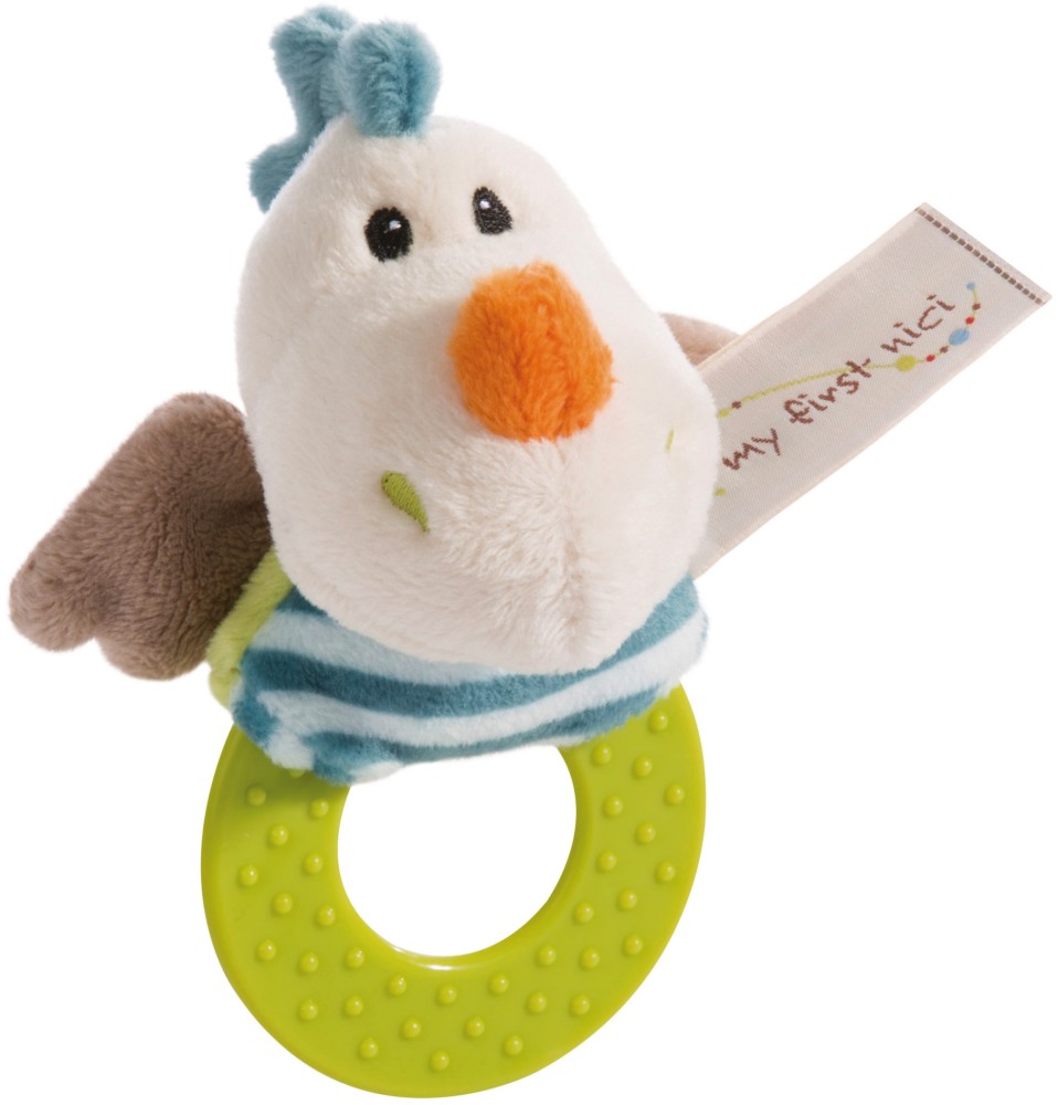 Чесалка за зъби Драконът Драгилу - NICI Чесалка за зъби Драконът Драгилу - NICI - С мека играчка, от серията My first NICI, 6+ м - играчка