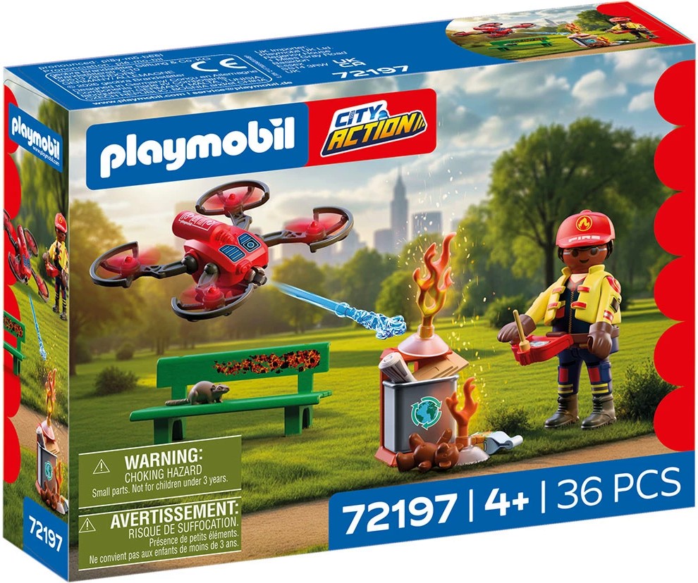 Playmobil City Action - Пожарникарски дрон Playmobil City Action - Пожарникарски дрон - играчка