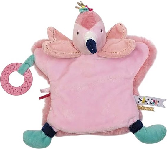 Кърпа за гушкане Фламинго - Eurekakids Кърпа за гушкане Фламинго - Eurekakids - С височина 25 cm - играчка