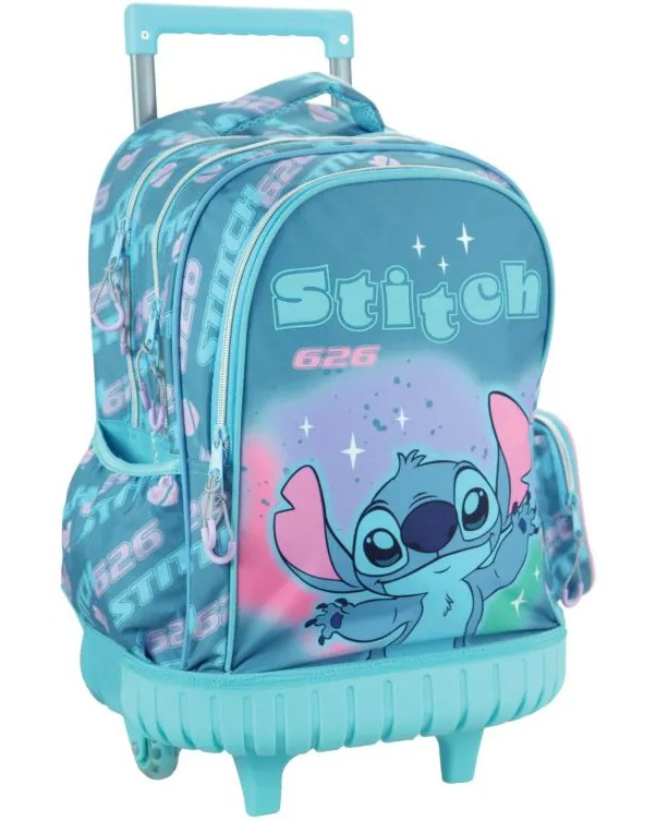 Ученическа раница с колелца Ученическа раница с колелца - На тема Stitch - раница