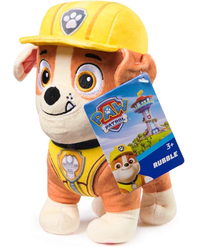 Плюшена играчка Ръбъл - Spin Master Плюшена играчка Ръбъл - Spin Master - С височина 23 cm, на тема Пес патрул - играчка