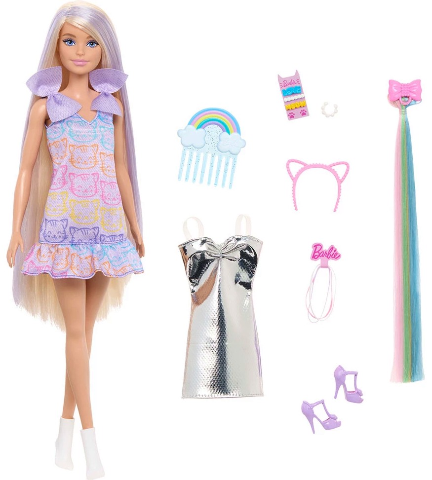 Кукла Барби с тоалети и аксесоари - Mattel Кукла Барби с тоалети и аксесоари - Mattel - На тема Barbie - играчка