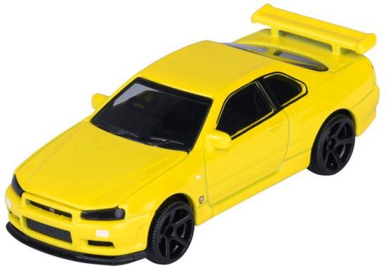 Метална количка Nissan Skyline GT-R R34 - Majorette Метална количка Nissan Skyline GT-R R34 - Majorette - От серията Japan Series - количка