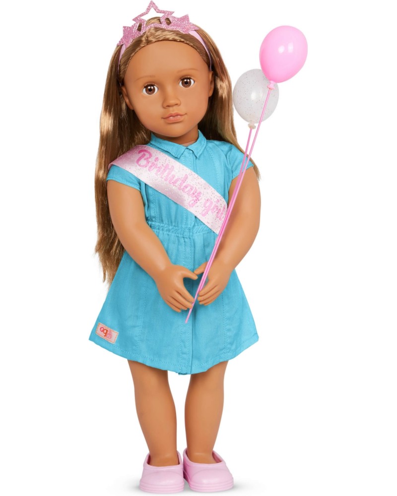 Кукла Анита Birthday girl - Battat Кукла Анита Birthday girl - Battat - От серията Our Generation - играчка