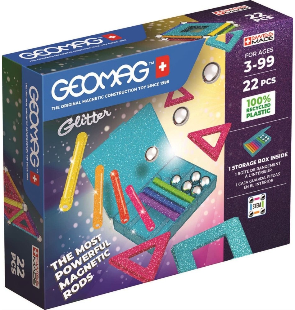   Geomag - Glitter Panels -  22 ,   Classic - 