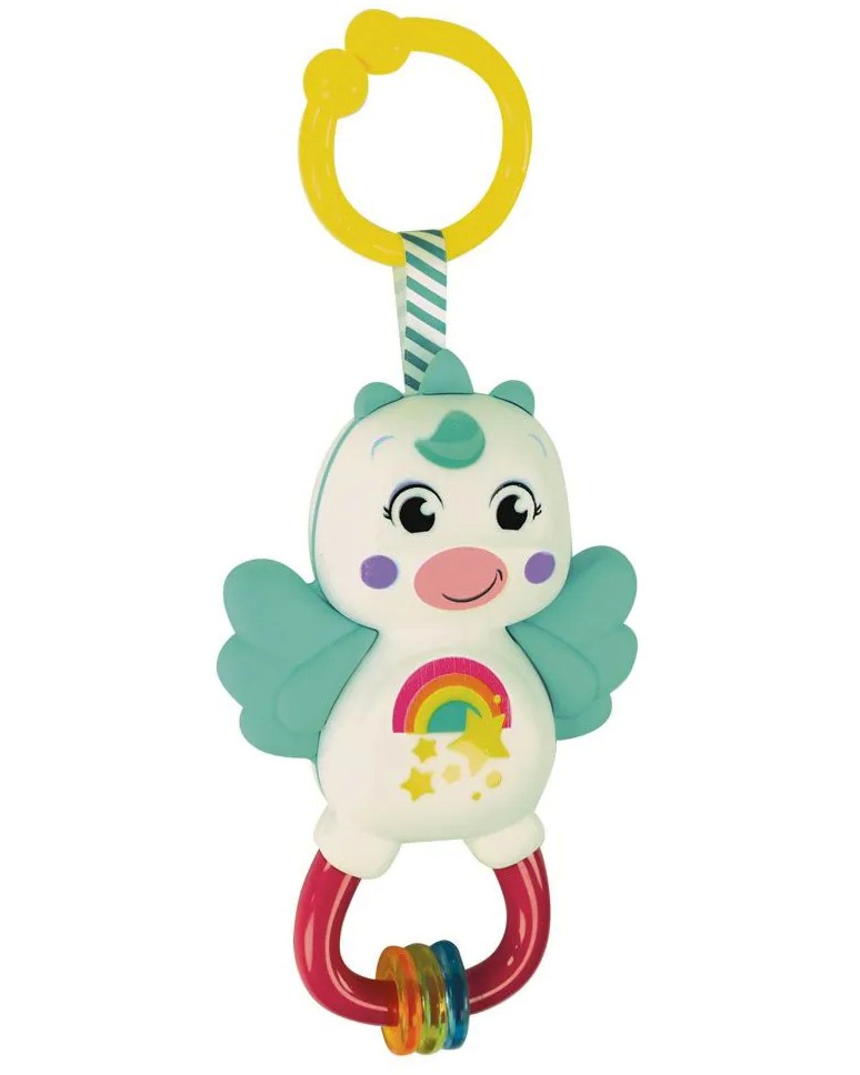 Дрънкалка за закачане Еднорог - Clementoni Дрънкалка за закачане Еднорог - Clementoni - За бебета над 3+ месеца - играчка