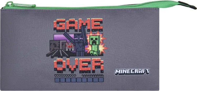 Ученически несесер Game over Ученически несесер Game over - С 3 отделения на тема Minecraft - несесер