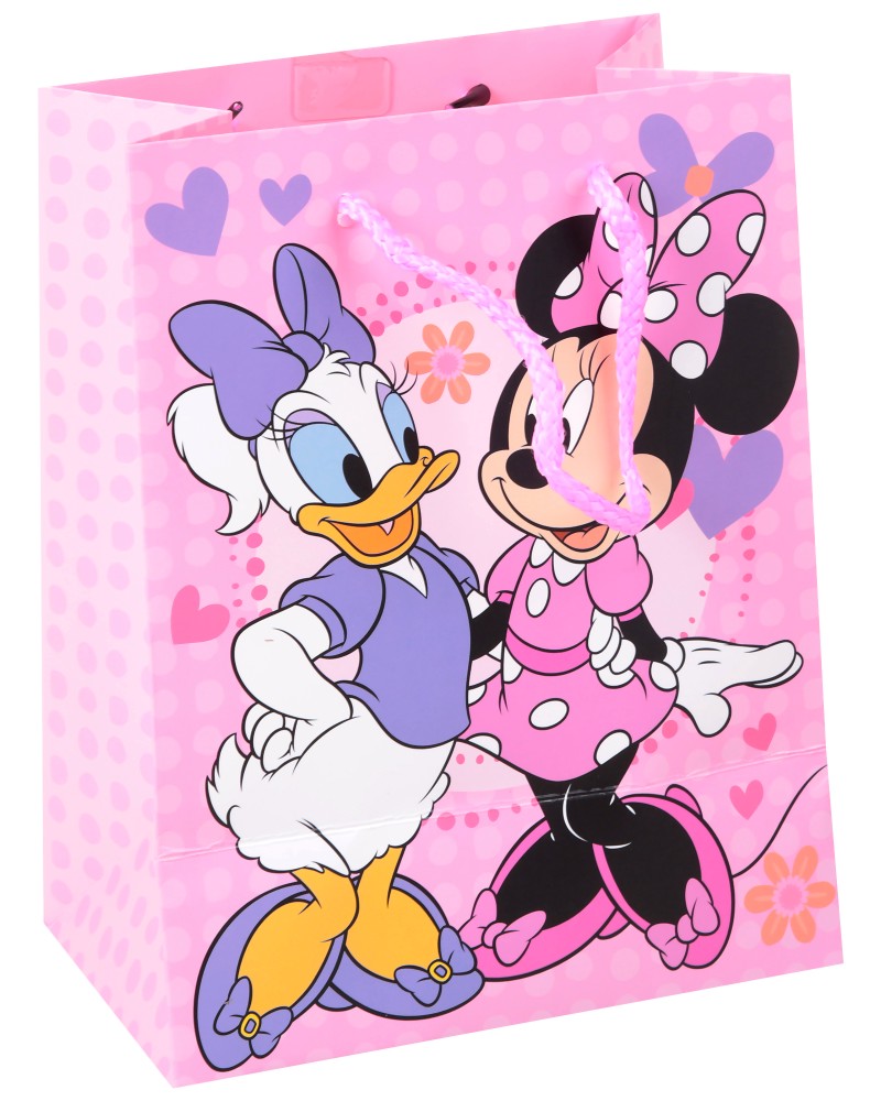 Подаръчна торбичка Дейзи и Мини Маус - Unic Art Подаръчна торбичка Дейзи и Мини Маус - Unic Art - С размери 18 / 23 / 11 cm на тема Мики Маус и приятели - продукт