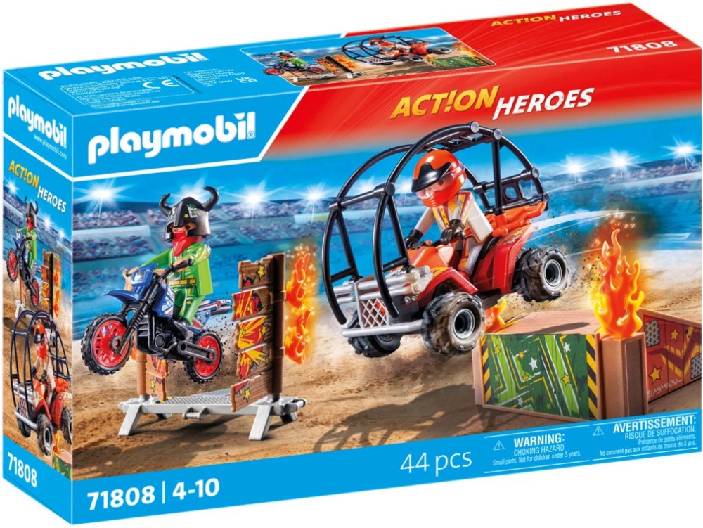 Playmobil Action Heroes - Каскадьорско шоу Playmobil Action Heroes - Каскадьорско шоу - играчка