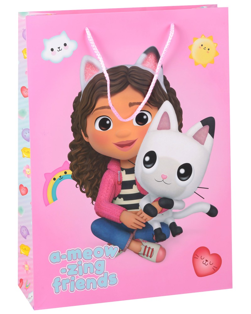 Подаръчна торбичка Габи - Unic Art Подаръчна торбичка Габи - Unic Art - С размери 33 / 45 / 12 cm на тема Къщата за кукли на Габи - продукт