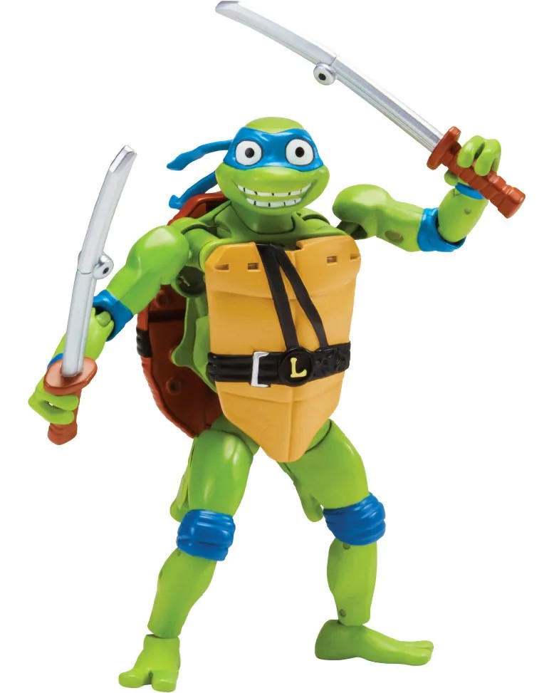 Трансформираща се фигурка Леонардо - Playmates Трансформираща се фигурка Леонардо - Playmates - От серията Костенурките нинджа - Mutant Mayhem - фигура