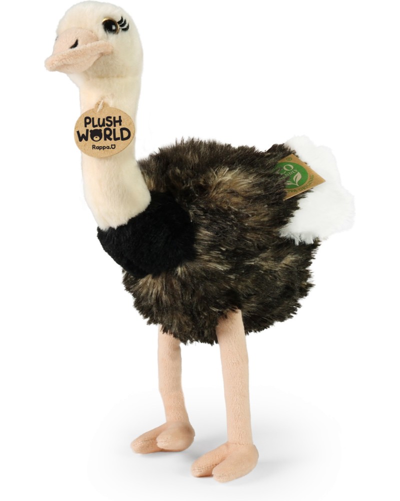 Плюшен щраус Rappa Плюшен щраус Rappa - С височина 33 cm от серията Plush World - играчка