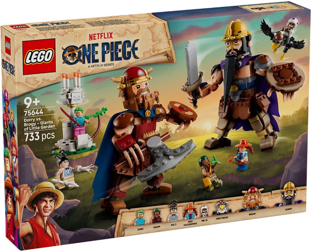 LEGO One Piece - Дори срещу Броги - Гигантите от Малката градина LEGO One Piece - Дори срещу Броги - Гигантите от Малката градина - Детски конструктор - играчка